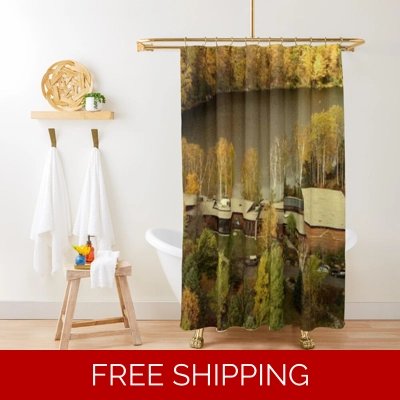 Le Studio Shower Curtain Building Glory Days 1987 Le Studio Shower Curtain Building Glory Days 1987